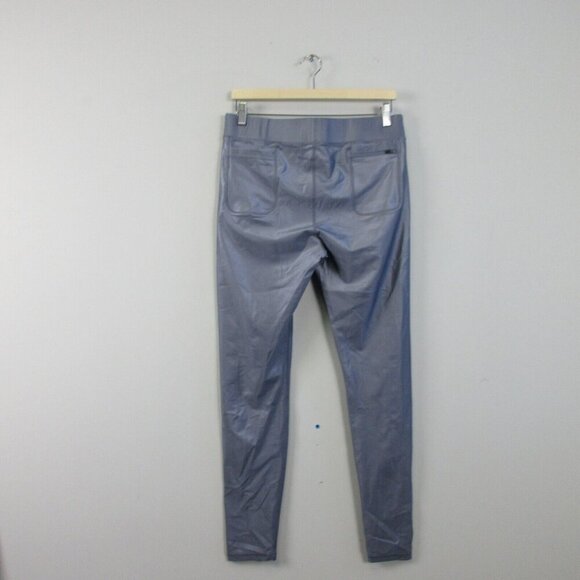 Kapow Meggings Elastic Waist Ankle Leggings Men's L Purple Fitness Workout 280 - Picture 2 of 14